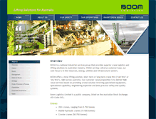 Tablet Screenshot of boomlogistics.com.au